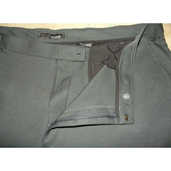 oobe Mens Gray Polyester Pants 46 x 32 Flat Front Straight Leg Work - Picture 3 of 10
